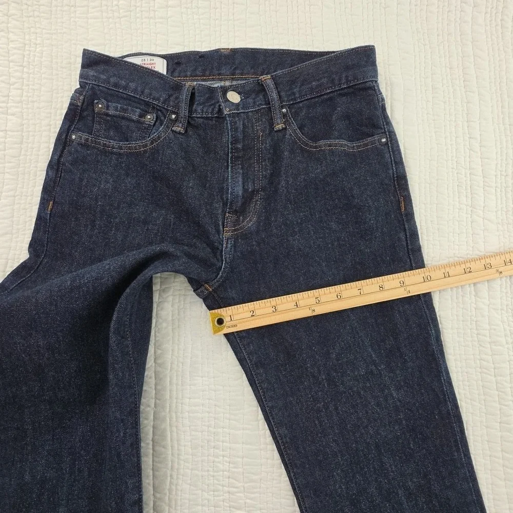 GAP GapFlex Straight Jeans Mens Blue Dark Wash Denim Size 28x30 Stretch Classic - Picture 14 of 16